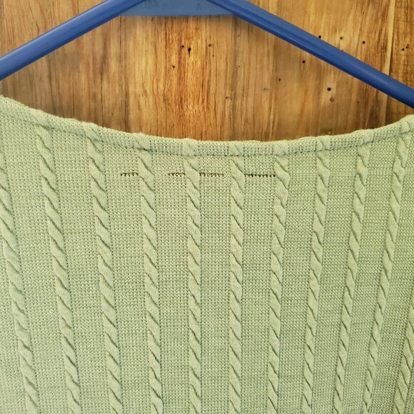 Weatherproof Pale Green Short-Sleeve Sweater Tie Front GUC - Picture 5 of 6